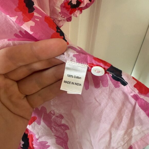 Anthropologie Banjanan Santos Blouse Size Medium Color Pink - Picture 5 of 8